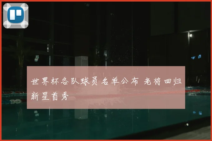 世界杯各队球员名单公布 老将回归新星首秀