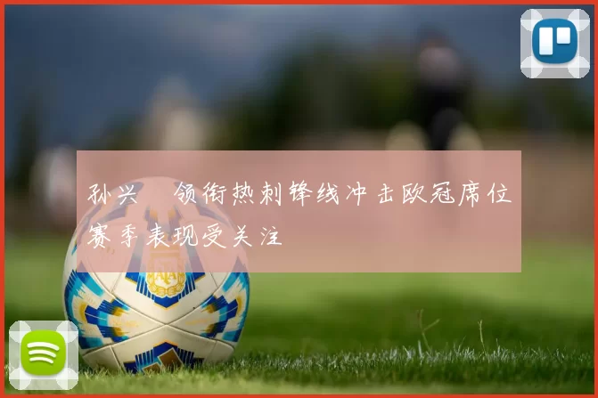 孙兴慜领衔热刺锋线冲击欧冠席位赛季表现受关注